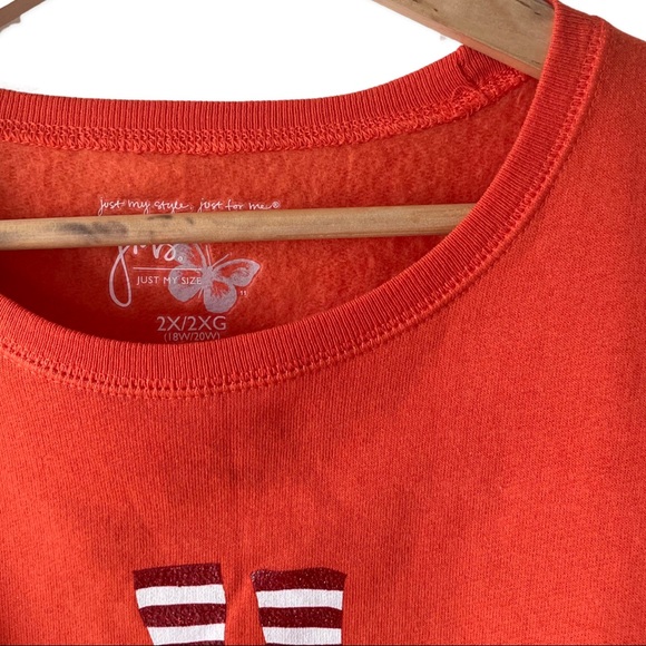 Orange Halloween Plus Crewneck Sweatshirt - Picture 4 of 4